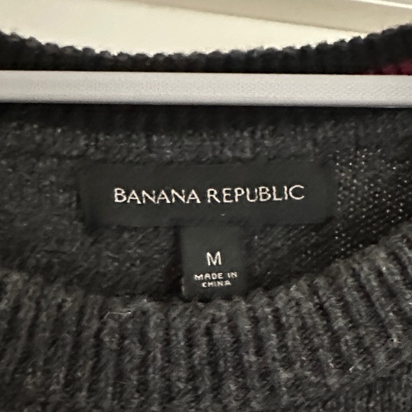 Banana Republic Men's Crewneck Sweater in Charcoal - Picture 3 of 9